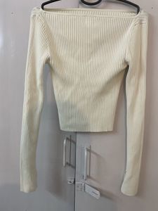 h&amp;m boat neck knit top