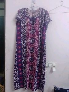 Purple Floral Nightgown,used