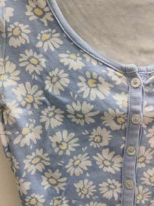 Floral Print Crop Top