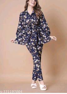 Trendy Women Tops And Bottom Set