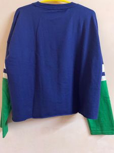 Color Block Long Sleeve Top