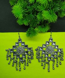Mirror Patti Earrings for Girls