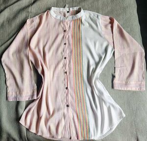 Striped Button-Up Top