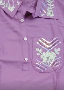 Embellished Purple 💜 Co Ord Afgani Set New 40 Siz