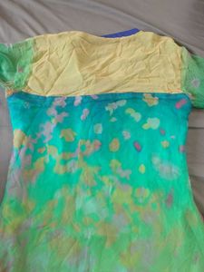 Chiffon Multi Color Print  Kurta
