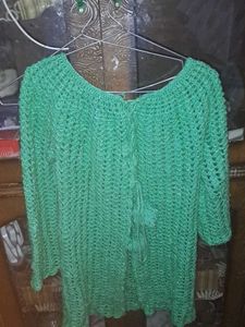 Green Knit Cardigan