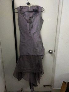 LIST Purple Tie Neck Dress