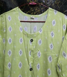 Ikkat Print Kurta