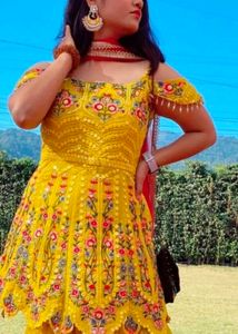 Designer Sharara Set For Haldi Function