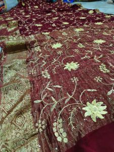 Pure Georgette Beautiful 😍 Saree