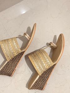 Golden Flats &amp; Sandals