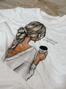 White Girly T- Shirt 🤍