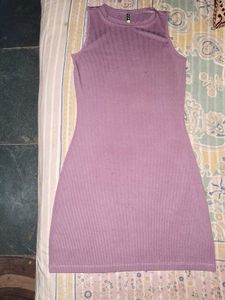 Lilac Bodycon Mini Dress
