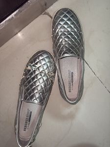 Skechers Silver Casual Shoes