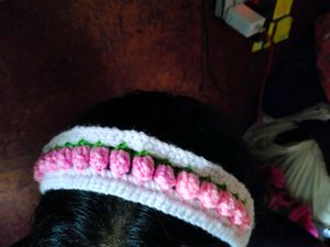 Crochet Tulip Hair Band