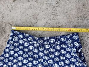 H&amp;M Blue And White Printed Skirt