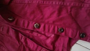 Maroon Faux Fur Trimmed Jacket