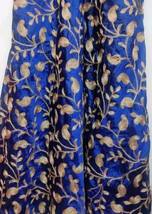 Navy Blue Party Wear Long Gown