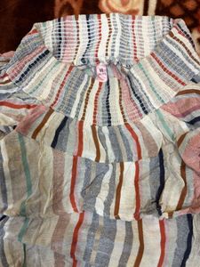 Striped Off-Shoulder Top