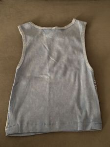 Blue Graphic Tank Top