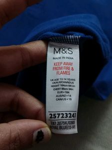 M&amp;S Men&#39;s Royal Blue Tshirt