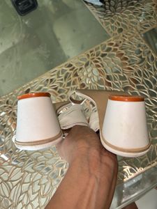 Party Wear White One Toe Heels