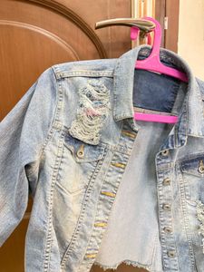 Distressed Denim Jacket