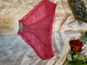 Pink Lace Hipster Panties