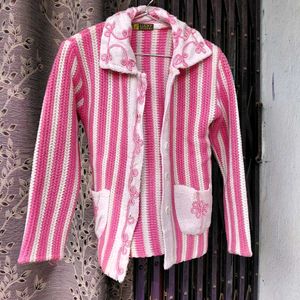 Stylish Striped Knit Cardigan
