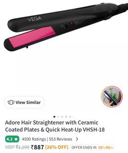 VEGA Adore Hair Straightener