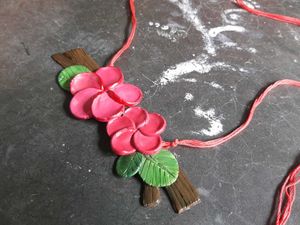 Floral Clay Necklace