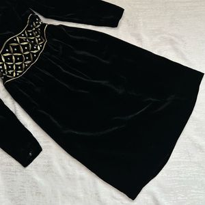 🎉🎉SALE🎉🎉 Korean Rhinestone Velvet Dress