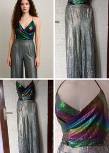 Metallic Rainbow Top & Pants