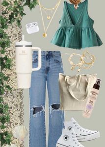 Light Blue Slightly Flare Distressed Jeans | Women