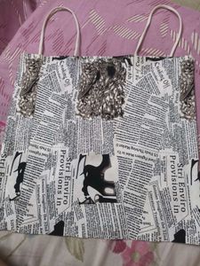 Gorgeous Unique Newspaper Print Crop Top