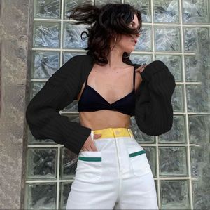 Cropped Knit Bolero Shrug