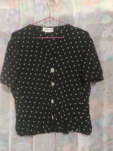 Vintage Polka Dot Blouse