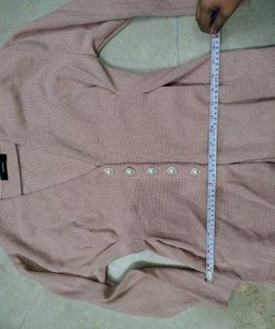 🔥Woolen blazer 😍 New Nude pink sweater overcoat