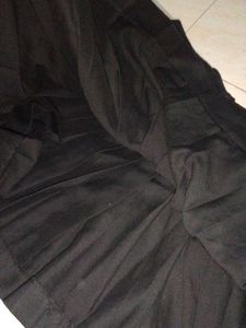 High Waisted Black Adjustable Skirt