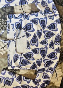 Heart Print Crop Top