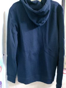 Zara  Zipper Dark Blue Hoodie