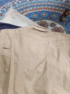 Vintage Tan Button-Down Shirt