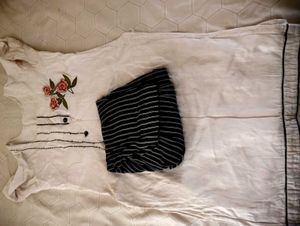 Black And Peach Suit