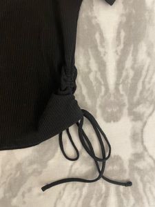 Side Tie Up Black Top