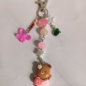 Kawaii Bear Charm Keychain