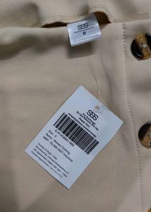 Formal Beige Pencil Skirt