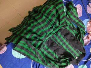 Green Plaid Two-Piece Set