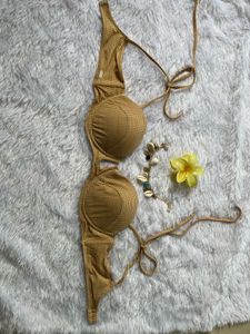 Padded Gathered Bikini Top