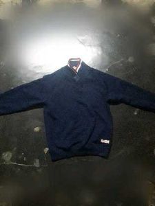 Navy Blue V-Neck Sweater