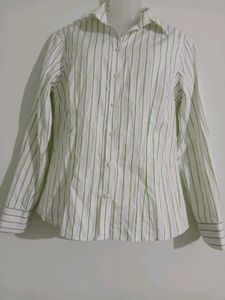 Striped Button-Up Shirt